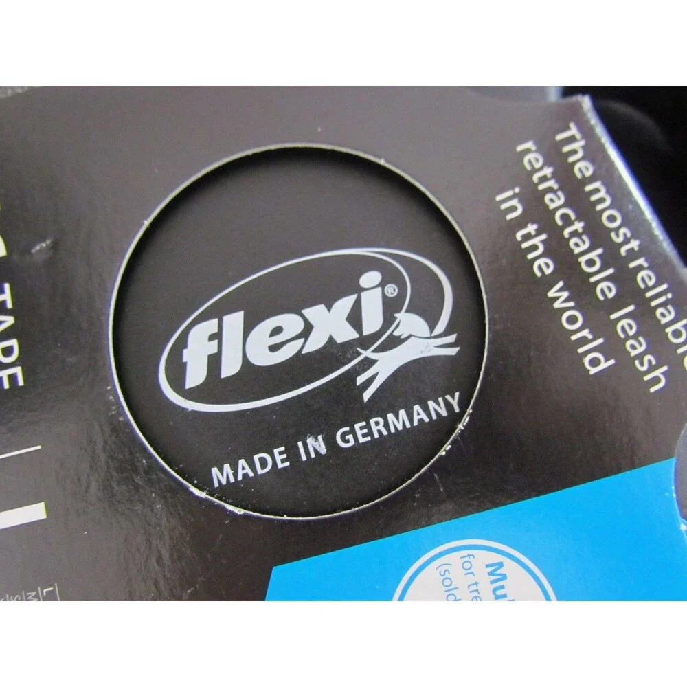 Flexi Fun Large Retractable Tape Dog Leash 16 Ft Black 110 lbs FU30T5 New